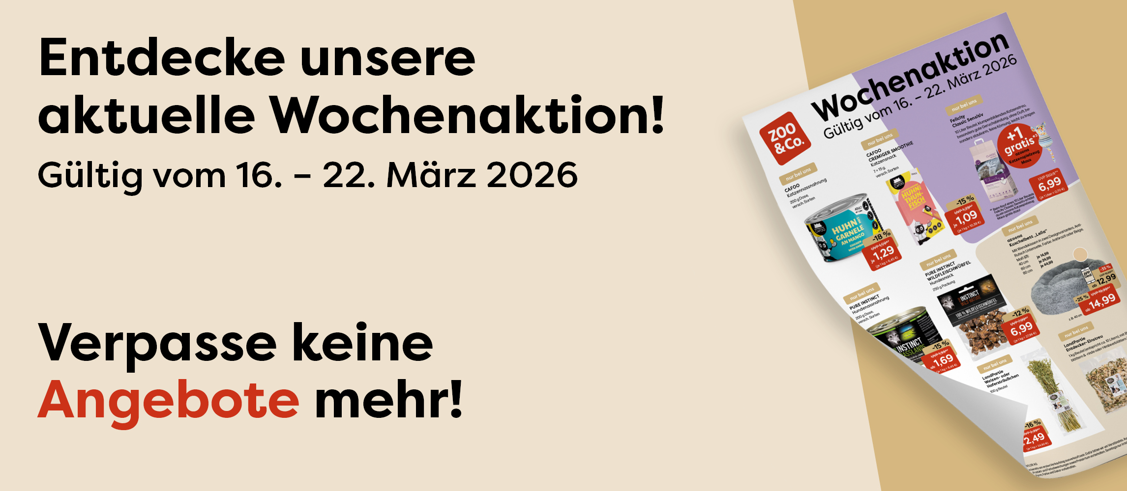 Entdecke unsere aktuelle Wochenaktion vom 16.03. - 22.03.2026!